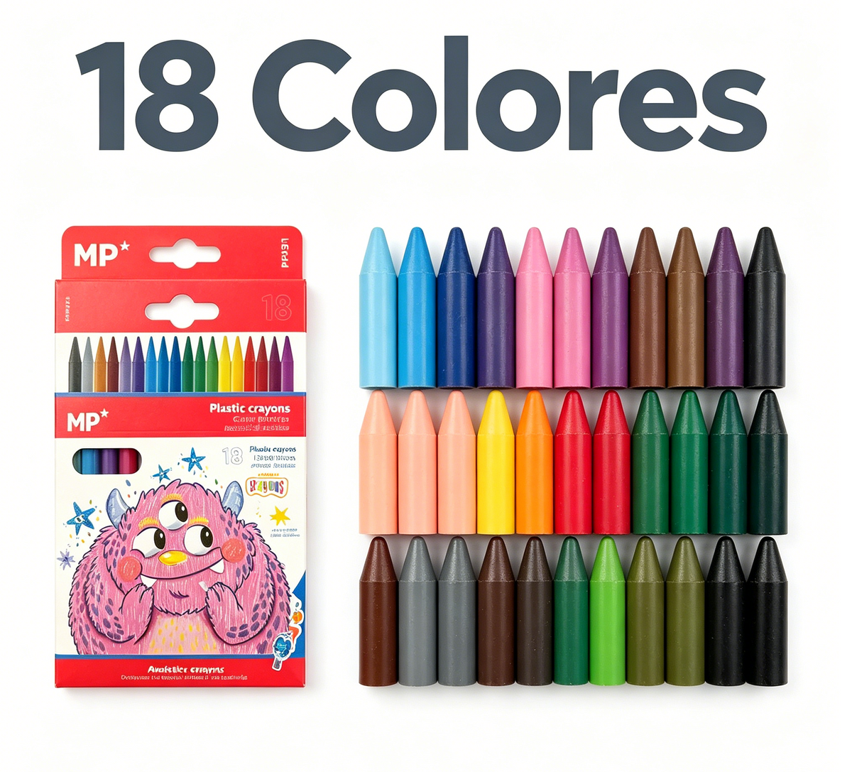 Ceras Plásticas 18 Colores