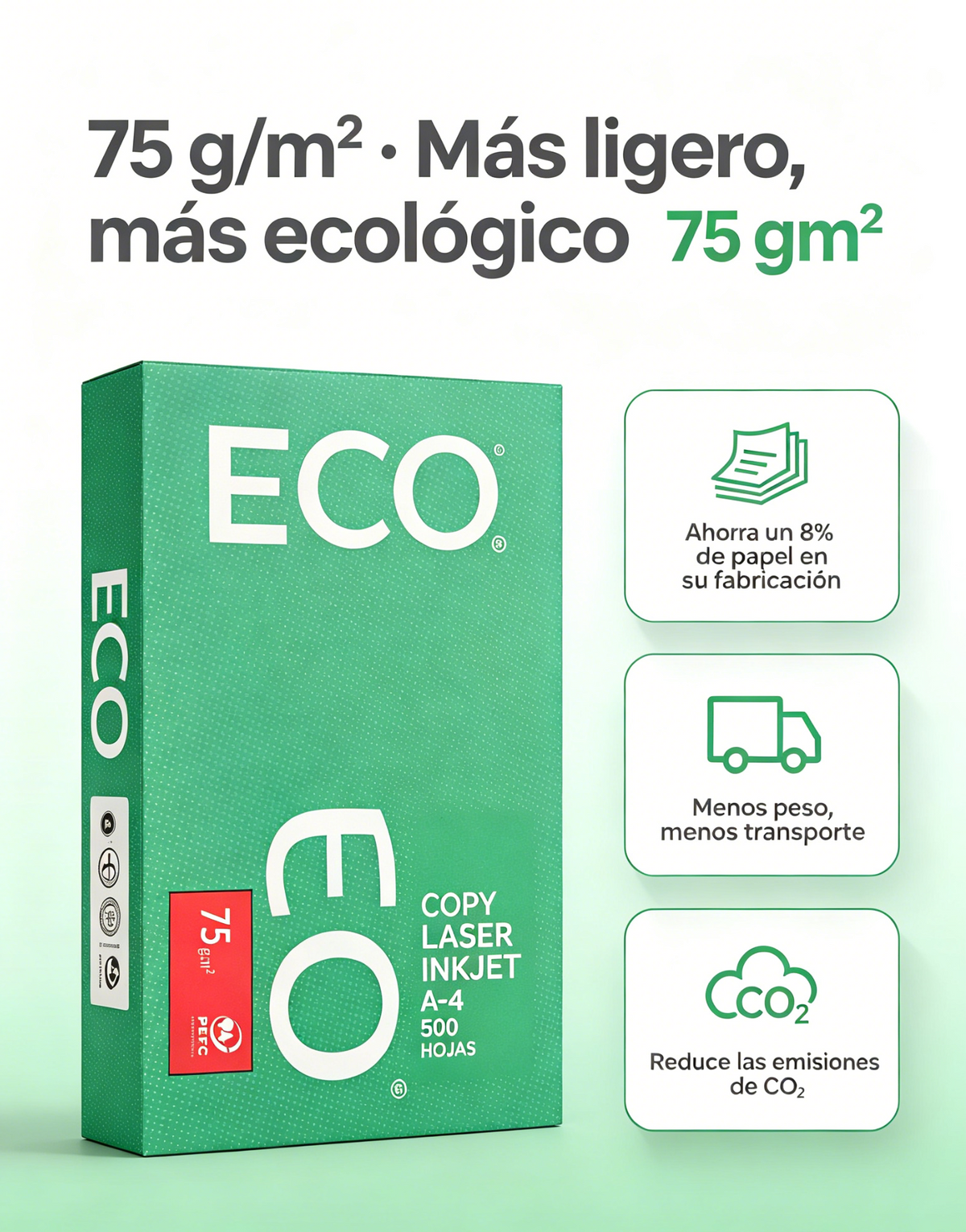 Papel A4 ECO 75 g
