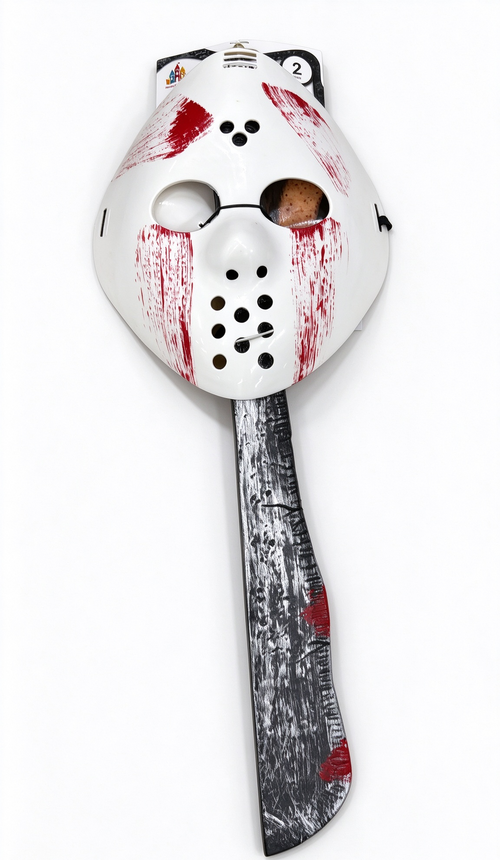 Set Máscara Jason con Machete