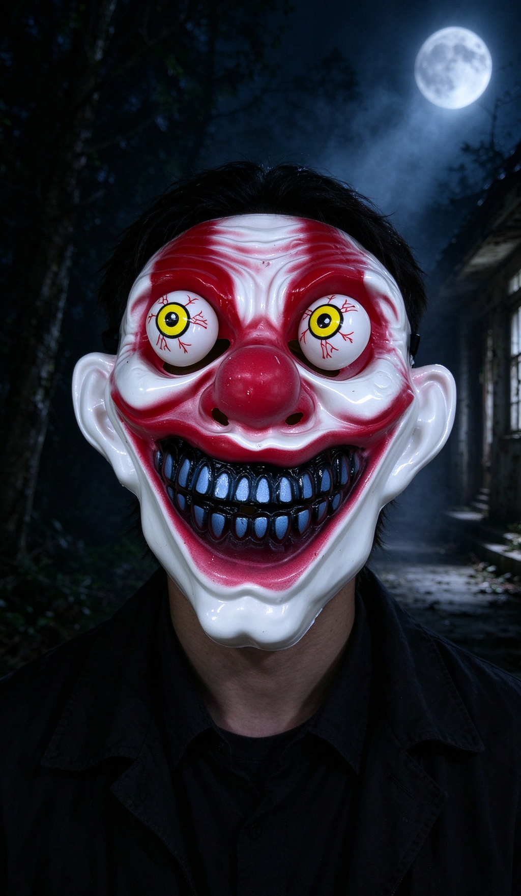 Máscara Payaso Ojos Saltones Halloween