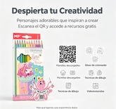 Lápices de colores pastel MP para dibujo y creatividad