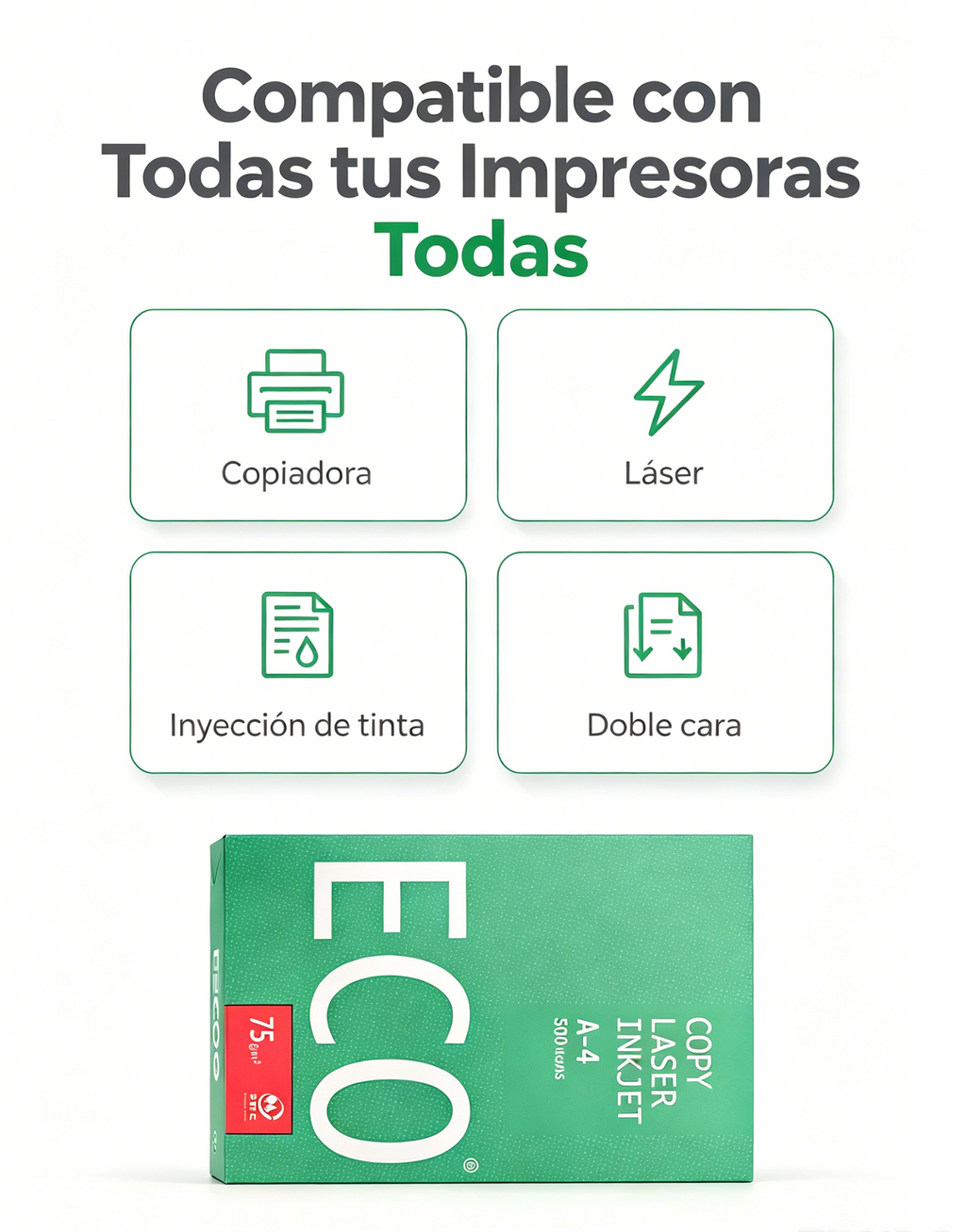 Papel A4 ECO 75 g