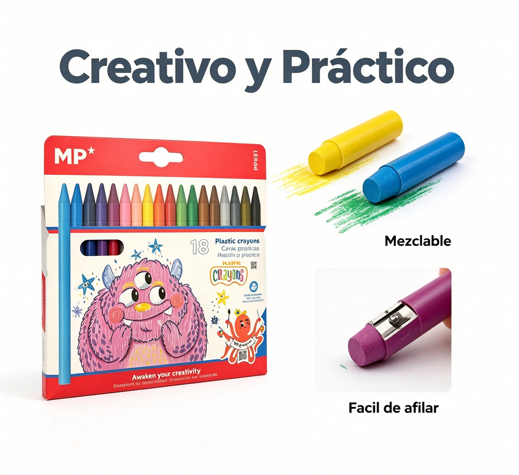 Ceras Plásticas 18 Colores