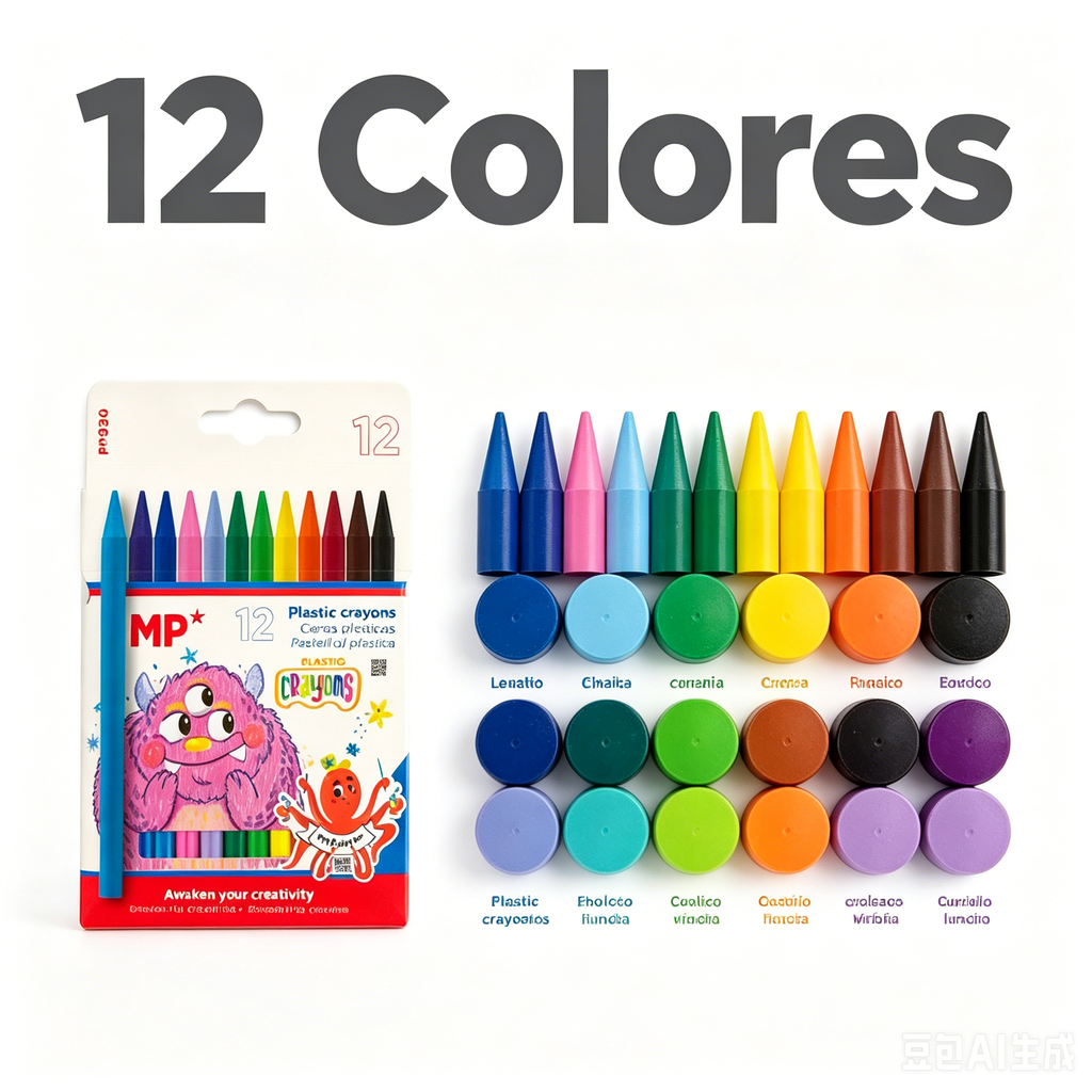 Ceras Plásticas 12 Colores