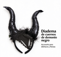 Pack Fiesta Completa - Diadema Cuernos LED Negros