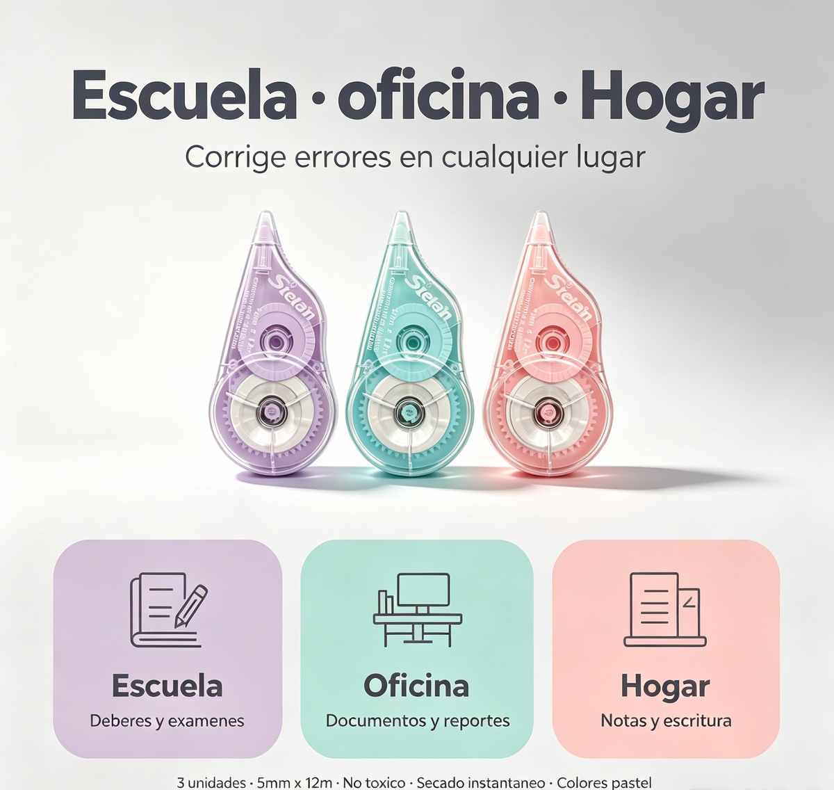Cinta Correctora Pastel
